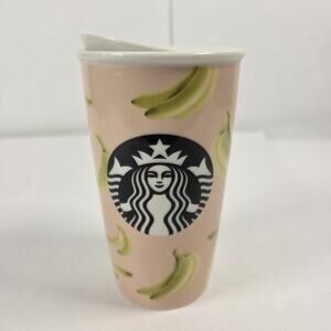 Starbucks 2015 Bananas Tall Mug Tumbler Mermaid Siren Logo 12 oz Cup Coffee Tea